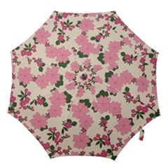Floral Vintage Flowers Hook Handle Umbrellas (small)