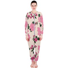 Floral Vintage Flowers Onepiece Jumpsuit (ladies)