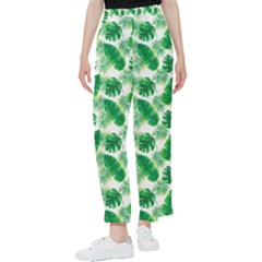 Tropical Leaf Pattern Women s Pants  by Dutashop