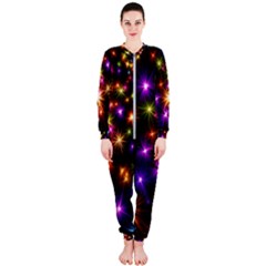 Star Colorful Christmas Abstract Onepiece Jumpsuit (ladies)