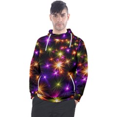 Star Colorful Christmas Abstract Men s Pullover Hoodie