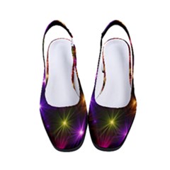 Star Colorful Christmas Abstract Women s Classic Slingback Heels by Dutashop