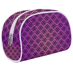 Pattern Texture Geometric Patterns Purple Make Up Case (medium)