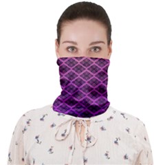 Pattern Texture Geometric Patterns Purple Face Covering Bandana (adult)