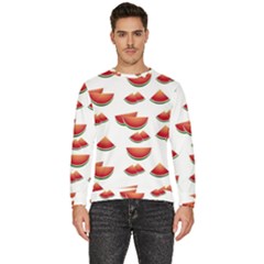 Summer Watermelon Pattern Men s Fleece Sweatshirt by Dutashop