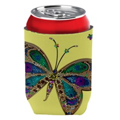Butterfly Mosaic Yellow Colorful Can Holder by Amaryn4rt