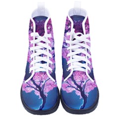 Beautiful Tree Flowers Women s High-top Canvas Sneakers