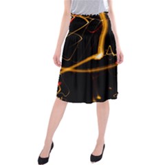 Abstract Midi Beach Skirt by Amaryn4rt