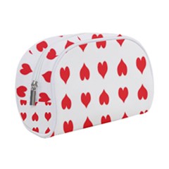 Heart Red Love Valentines Day Make Up Case (small) by Bajindul