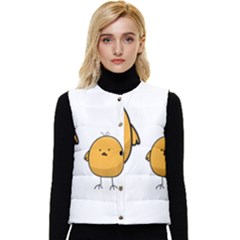 Chick Easter Cute Fun Spring Women s Button Up Puffer Vest