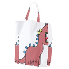 Dinosaur Dragon Drawing Cute Giant Grocery Tote by Ndabl3x