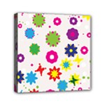 Floral Colorful Background Mini Canvas 6  x 6  (Stretched)