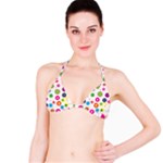 Floral Colorful Background Classic Bikini Top