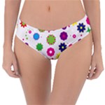 Floral Colorful Background Reversible Classic Bikini Bottoms