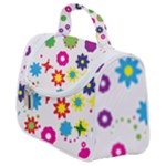 Floral Colorful Background Satchel Handbag