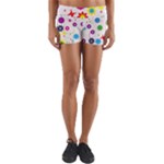 Floral Colorful Background Yoga Shorts