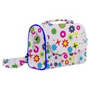 Floral Colorful Background Satchel Shoulder Bag View2