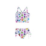 Floral Colorful Background Girls  Tankini Swimsuit