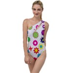 Floral Colorful Background To One Side Swimsuit