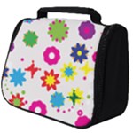 Floral Colorful Background Full Print Travel Pouch (Big)