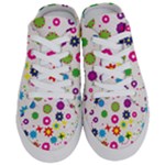 Floral Colorful Background Half Slippers