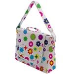 Floral Colorful Background Box Up Messenger Bag