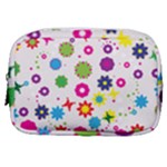 Floral Colorful Background Make Up Pouch (Small)