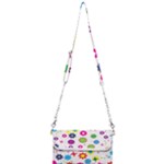 Floral Colorful Background Mini Crossbody Handbag