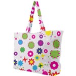 Floral Colorful Background Simple Shoulder Bag