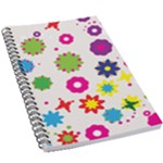 Floral Colorful Background 5.5  x 8.5  Notebook