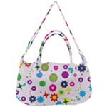 Floral Colorful Background Removable Strap Handbag