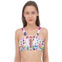 Floral Colorful Background Cage Up Bikini Top View1