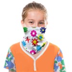 Floral Colorful Background Face Covering Bandana (Kids)