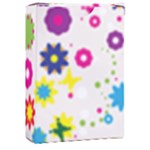 Floral Colorful Background Playing Cards Single Design (Rectangle) with Custom Box