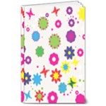 Floral Colorful Background 8  x 10  Softcover Notebook