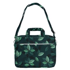 Leaves Foliage Plants Pattern Macbook Pro 13  Shoulder Laptop Bag  by Grandong