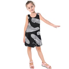 Pattern Shiny Shoes Kids  Sleeveless Dress by Ndabl3x