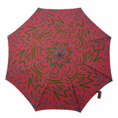 Pattern Saying Wavy Hook Handle Umbrellas (small) by Ndabl3x