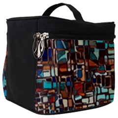 Stained Glass Mosaic Abstract Make Up Travel Bag (big) by Sarkoni