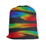 Colorful Background Drawstring Pouch (2XL)