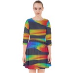 Colorful Background Smock Dress