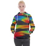Colorful Background Women s Hooded Pullover
