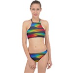 Colorful Background Halter Bikini Set