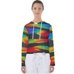 Colorful Background Women s Slouchy Sweat