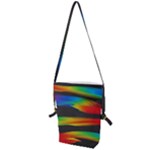 Colorful Background Folding Shoulder Bag