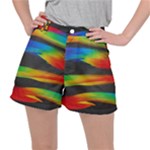 Colorful Background Women s Ripstop Shorts