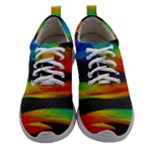 Colorful Background Women Athletic Shoes