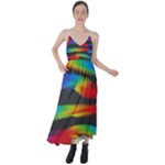 Colorful Background Tie Back Maxi Dress