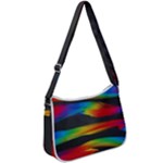 Colorful Background Zip Up Shoulder Bag