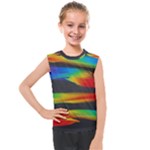 Colorful Background Kids  Mesh Tank Top